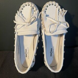 Minnetonka x Rebecca Minkoff Moccasins White In Box Size 8